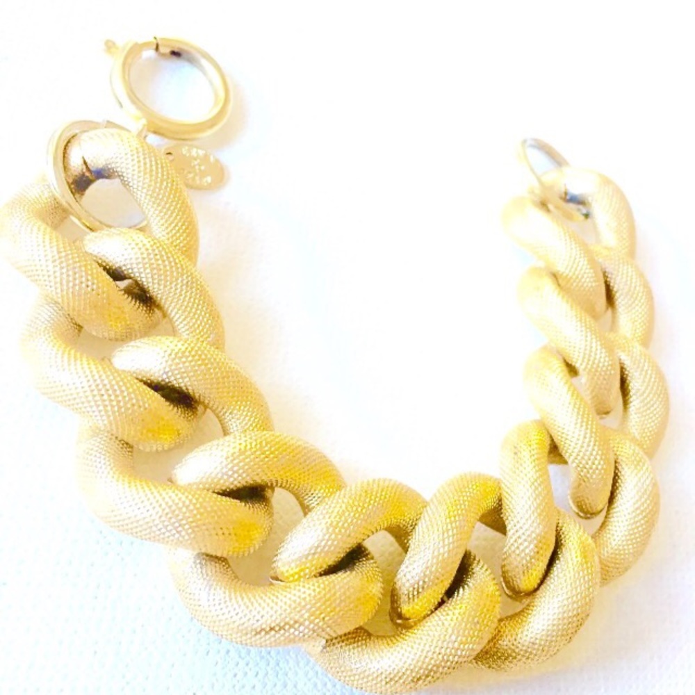Erwin Pearl Gold Plated Chunky Link Bracelet